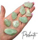 Prehnite Stone, Tumbled Prehnite, Minty Prehnite, Healing Prehnite