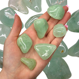 Prehnite Stone, Tumbled Prehnite, Minty Prehnite, Healing Prehnite