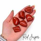 Red Jasper Tumble, Tumbled Red Jasper, Pocket Red Jasper