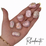 Rhodonite Tumbled Stone, Peru Rhodonite, Tumbled Rhodonite, Healing Rhodonite