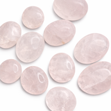 Rose Quartz Palm Stone - Natural Rose Quartz - Polished Rose Quartz Palm