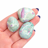 Ruby Fuchsite Tumble, Tumbled Ruby Fuchsite, Ruby in Fuchsite, Healing Ruby Fuchsite