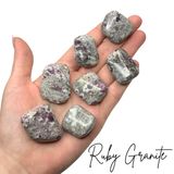 Ruby in Granite, Ruby in Matrix, Ruby in Granite Tumble, Tumbled Ruby in Matrix