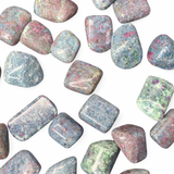 Ruby in Kyanite, Ruby Kyanite Tumble, Tumbled Ruby Kyanite, UV Ruby Kyanite, T-16