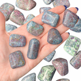 Ruby in Kyanite, Ruby Kyanite Tumble, Tumbled Ruby Kyanite, UV Ruby Kyanite, T-16