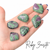 Ruby Zoisite, Ruby in Zoisite Tumbled Stone, Tumbled Ruby Zoisite, Zoisite Ruby