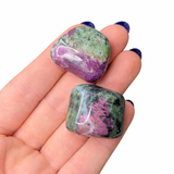 Ruby Zoisite, Ruby in Zoisite Tumbled Stone, Tumbled Ruby Zoisite, Zoisite Ruby