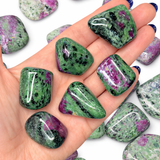 Ruby Zoisite, Ruby in Zoisite Tumbled Stone, Tumbled Ruby Zoisite, Zoisite Ruby