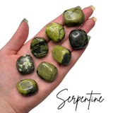 Serpentine Tumbled Stone, Peru Serpentine, Tumbled Serpentine, Healing Serpentine