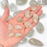 Silver Topaz Tumble, Tumbled Silver Topaz, Pocket Topaz, Silver Topaz, Healing Topaz