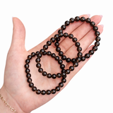 Rainbow Obsidian Bracelet - Flashy Rainbow Obsidian Bracelet - 8mm Obsidian Bracelet - High Quality