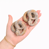 Gemstone Snake Carving - Realistic Snake Carving - Natural Crystal Snake Carving