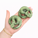 Gemstone Snake Carving - Realistic Snake Carving - Natural Crystal Snake Carving