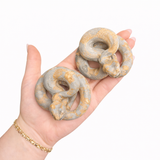 Gemstone Snake Carving - Realistic Snake Carving - Natural Crystal Snake Carving