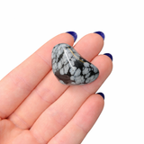 Snowflake Obsidian Tumble, Tumbled Snowflake Obsidian, Polished Snowflake Obsidian