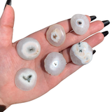Gemstone Coin - Mini Crystal Worry Stone - Pocket Stone