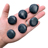 Gemstone Coin - Mini Crystal Worry Stone - Pocket Stone