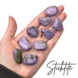 Stichtite Tumbled Stone, Quality Stichtite, Tumbled Stichtite, Purple Stichtite Pocket Stone