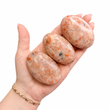 Sunstone Palm Stone - Natural Sunstone - Polished Sunstone Palm