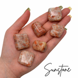 Sunstone Tumble, Tumbled Sunstone, Sunstone Pocket Stone