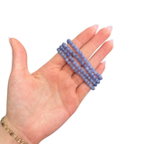 Genuine Tanzanite Bracelet - Round Tanzanite Bracelet - 5mm Tanzanite Bracelet - High Quality