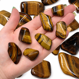Tigers Eye Tumbled Stone, Tumbled Tigers Eye, Tigers Eye Pocket Stone