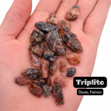 THREE Triplite Specimens from Pakistan - 3pcs Triplite Crystal - Red/Orange Triplite