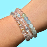 High Quality Gemstone Bracelet - Natural Crystal Bracelet - Round Crystal Bracelet