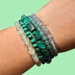 High Quality Gemstone Bracelet - Natural Crystal Bracelet - Round Crystal Bracelet