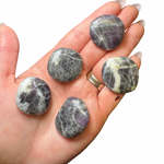 Gemstone Coin - Mini Crystal Worry Stone - Pocket Stone