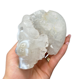 Druzy Agate Skull - 4" Natural Agate Skull - Amethyst and Agate Skull