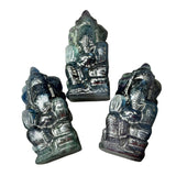 Rainbow Fluorite Ganesha Carving - 4" Fluorite Ganesha - Fluorite Realistic Ganesha Carving