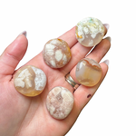 Gemstone Coin - Mini Crystal Worry Stone - Pocket Stone