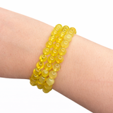 Australian Prehnite Bracelet - Round Prehnite Bracelet - 6mm Prehnite Bracelet - High Quality
