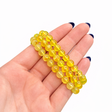 Australian Prehnite Bracelet - Round Prehnite Bracelet - 6mm Prehnite Bracelet - High Quality