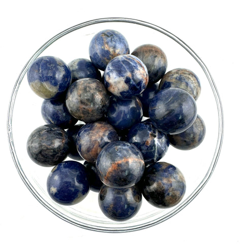 22mm Sodalite Sphere, Sodalite Mini Sphere, Small Sodalite Sphere, A-39