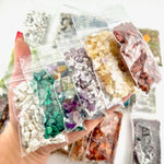 25pc Natural Stone Chip Set, Mini Crystal Chips Set, Gemstone Chip Set