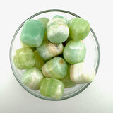 Tumbled Pistachio Calcite, Pistachio Calcite Tumble, Pocket Pistachio Calcite, P-152