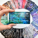 Crystal Card Deck, Edition1-6, Gemstone Identification Cards, Crystal Healing Cards, Crystal Tarot Deck