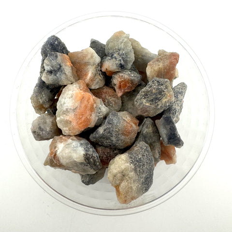 Raw Sunstone and Iolite, Natural Iolite and Sunstone, Mixed Sunstone and Iolite, P-57