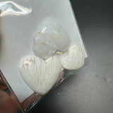 25g Scolecite Heart Cabochons, Bulk or Wholesale Scolecite Heart Cabochons, Scolecite Heart Cabochon