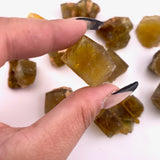 Yellow Fluorite Cube from Morocco, UV Reactive Fluorite, Yellow Fluorite Specimen, P-41