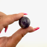 22mm Amethyst Sphere, Amethyst Mini Sphere, Small Amethyst Sphere, A-47