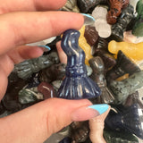 Witches Broom Gemstone Carving, Crystal Witch Broom, Mini Witch Broom Crystal