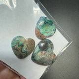 25g Shattuckite Heart Cabochons, Bulk or Wholesale Shattuckite Heart Cabochons, Shattuckite Heart Cabochon