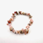 Gemstone Chip Bracelet, Natural Chip Stone Bracelet, Crystal Chip Bracelet