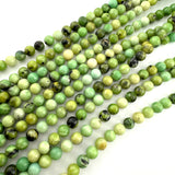 8mm Round Australian Chrysoprase Bead, Chrysoprase Bead, Chrysoprase Bead Strand, 16” Chrysoprase Bead Strand