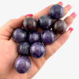 22mm Lepidolite Sphere, Lepidolite Mini Sphere, Small Lepidolite Sphere, A-51