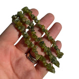 Natural Peridot Bracelet, Peridot Chip Bracelet, Polished Peridot Bracelet, GE-63