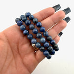 8mm Dumortierite Bracelet, Round Dumortierite Bracelet, Dumortierite Gemstone Bracelet, GC-48